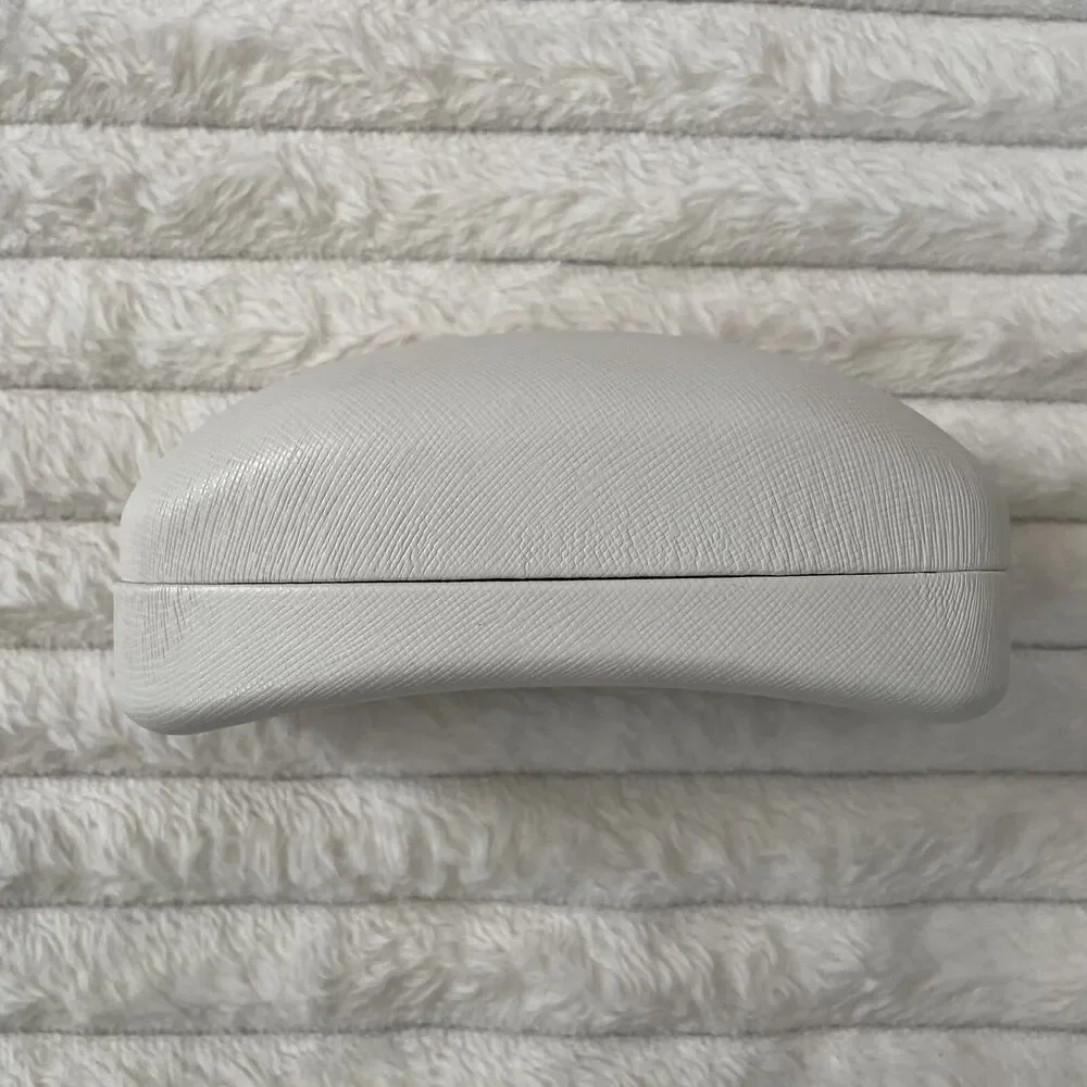 Michael Kors Clamshell Hard Large Sunglasses Eye Glasses Protective Case White